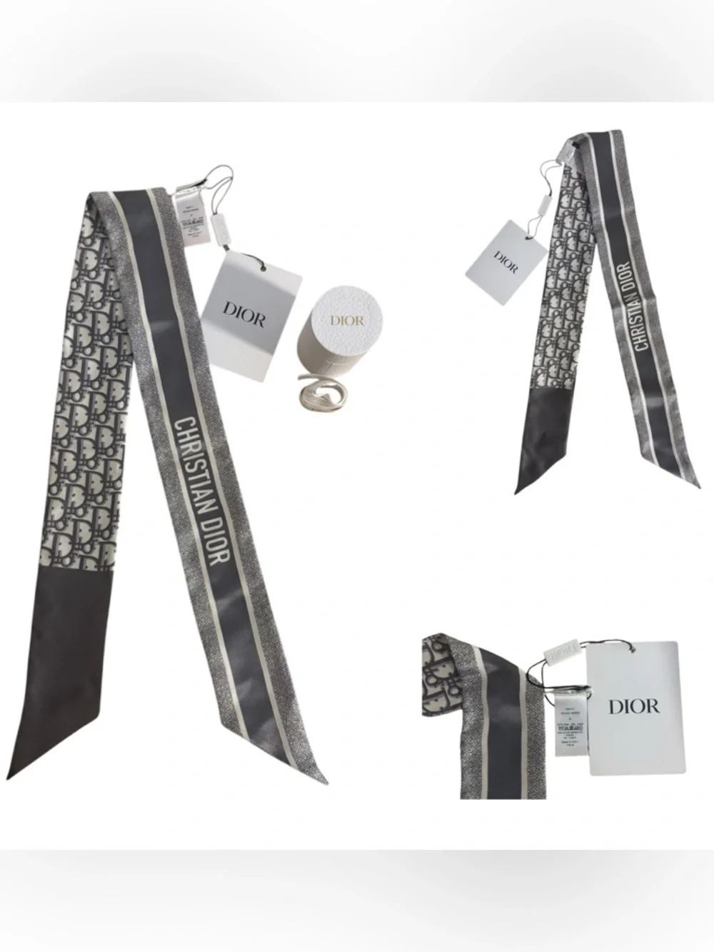 Dior Oblique Mitzvah Silk Scarf - Picture 1 of 5